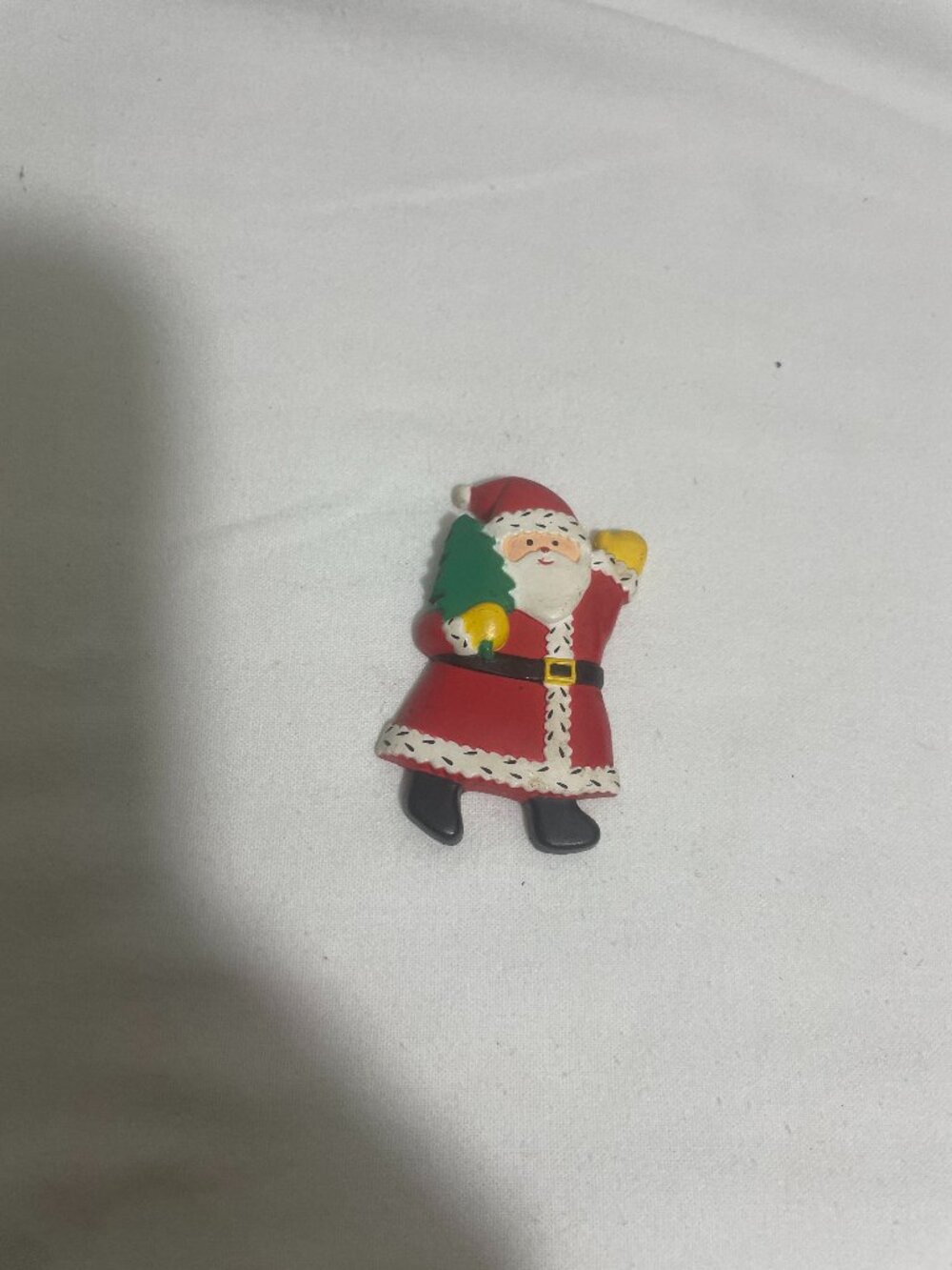 Santa Claus Christmas Tree Refrigerator Magnet 2.5" Holiday Decor